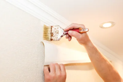 Pose de papier peint à Puygiron — revêtements muraux et toiles de verre